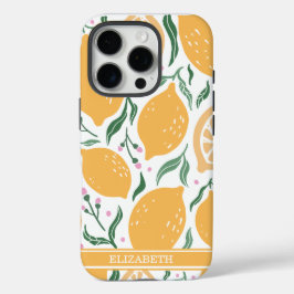 Funda iPhone 16 Pro Nombre personalizado Boho Hand Drake Lemon