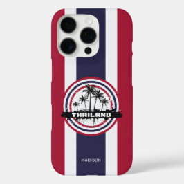 Funda iPhone 16 Pro Nombre personalizado Colores de Tailandia