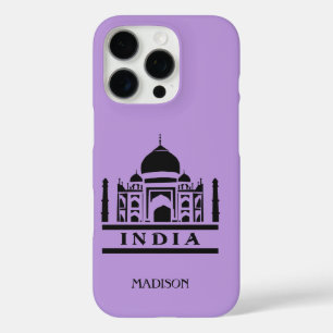 Funda iPhone 16 Pro nombre personalizado de INDIA