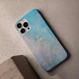 Funda iPhone 16 Pro Nombre personalizado de la pintura de aceite de ci
