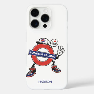 Funda iPhone 16 Pro Nombre personalizado Llamada a Londres