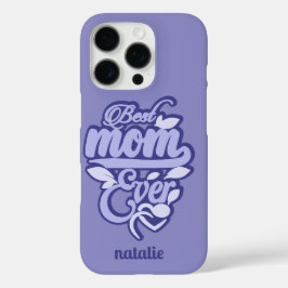 Funda iPhone 16 Pro Nombre personalizado "Mejor mamá del mundo"
