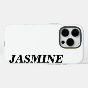 FUNDA iPhone 16 PRO NOMBRE PERSONALIZADO MODERNO ESTILO COLOR BLANCO S