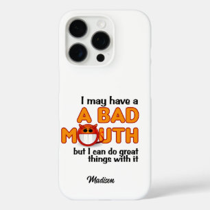 Funda iPhone 16 Pro Nombre personalizado Mouth