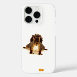 Funda iPhone 16 Pro Nosy linda ardilla roja en la nieve