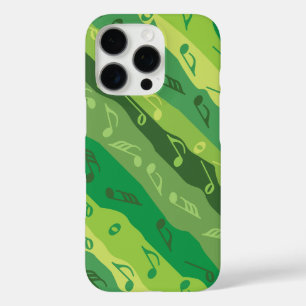 Funda iPhone 16 Pro Nota musical Stripes Greens