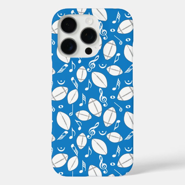 Funda iPhone 16 Pro Notas musicales Fútbol (Reverso )