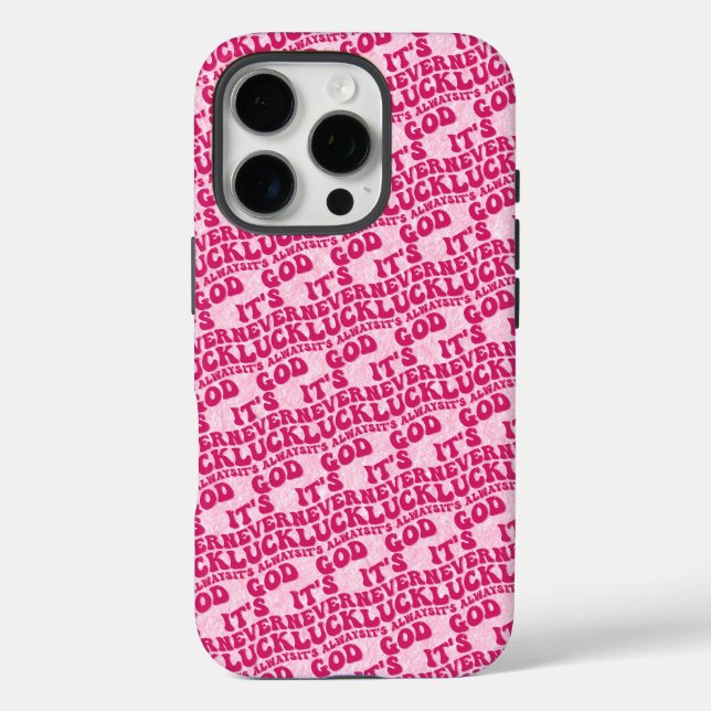 Funda iPhone 16 Pro Nunca es una suerte que siempre sea Dios (Reverso )