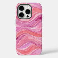Olas de acuarela rosadas