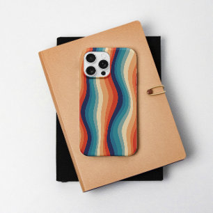 Funda iPhone 16 Pro Olas Vintage Retro Coloridas