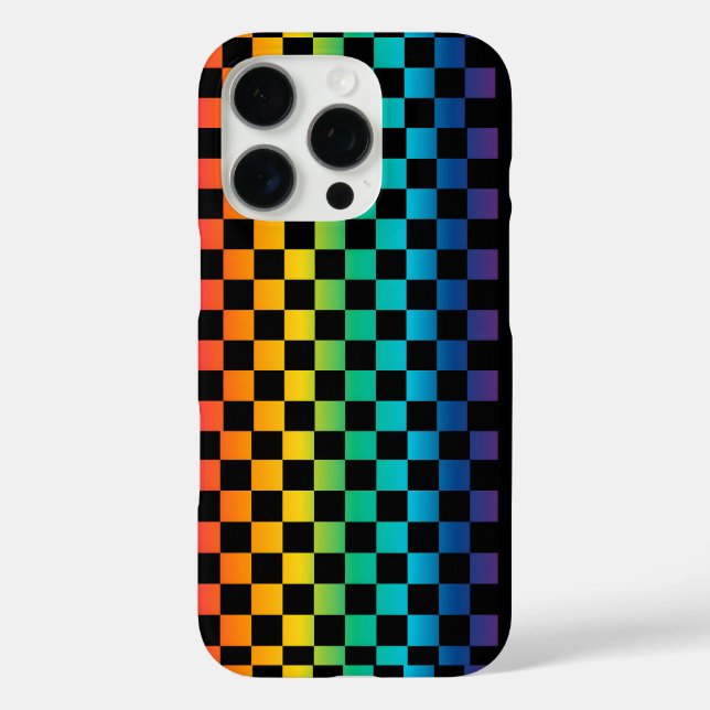 Funda iPhone 16 Pro Orgullo arcoiris bajo control LGBTQ degradado (Reverso )