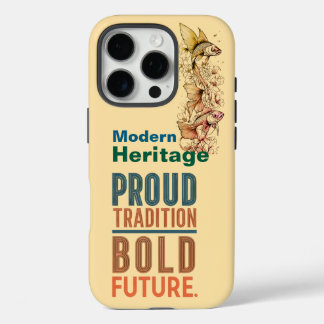 Funda iPhone 16 Pro Orgullosa Tradición, Audaz Diseño Futuro De Borde
