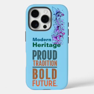 Funda iPhone 16 Pro Orgullosa Tradición, Audaz Diseño Futuro De Borde