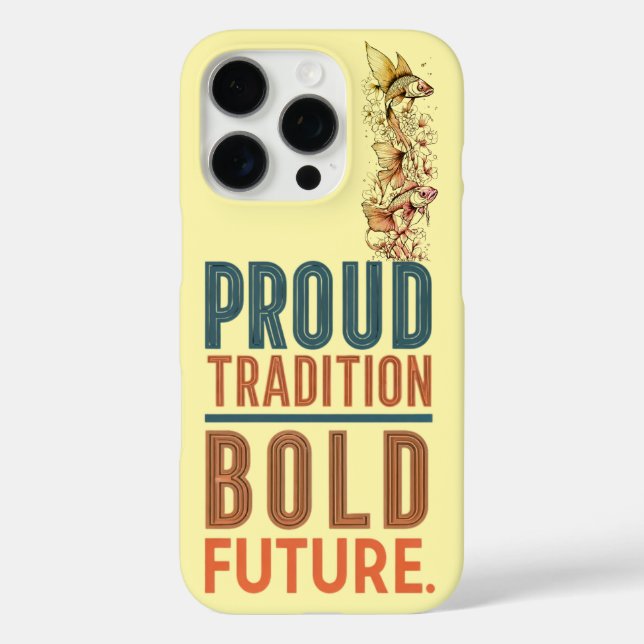 Funda iPhone 16 Pro Orgullosa Tradición, Audaz Diseño Futuro De Borde  (Reverso )
