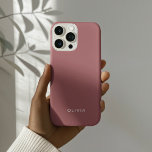 Funda iPhone 16 Pro "Oro Rosa personalizado: estuche para iPhone con P<br><div class="desc">Añade un toque de elegancia a tus necesidades básicas diarias con este estuche para iPhone Gold personalizado. Con un suave y elegante fondo rosa y su nombre personalizado en una fuente de moda, este estuche de teléfono es perfecto para mostrar su estilo único. Diseñado tanto para la belleza como para...</div>