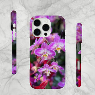 Funda iPhone 16 Pro Orquídeas moradas y blancas de Holanda,