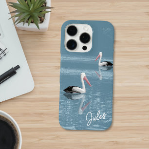 Funda iPhone 16 Pro Paddling Calm Blue Water add Name