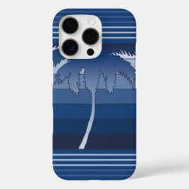 Funda iPhone 16 Pro Palas hawaianas de Hilo de color azul rayado