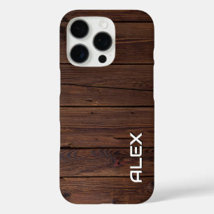 Funda iPhone 16 Pro Paneles naturales de madera - Patrón horizontal de