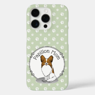Funda iPhone 16 Pro Papillon Mom Pap Mom (blanco y estable) Cute Dog M