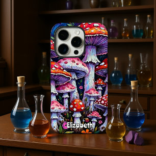 Funda iPhone 16 Pro Parche de champiñón iluminado