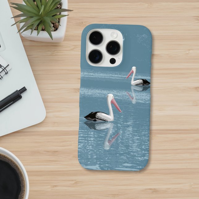 Funda iPhone 16 Pro Pareja pelícola remando en agua azul calmada (Subido por el creador)