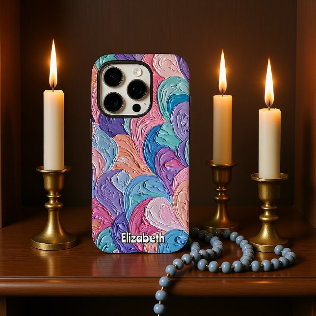 Funda iPhone 16 Pro Pastel Swirls Crear Ondas Tranquilas (Subido por el creador)