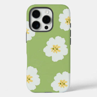 Funda iPhone 16 Pro Patrón abstracto Retro Verde Retro Wi Botánico