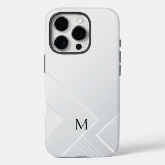 Funda iPhone 16 Pro Patrón Blanco Moderno