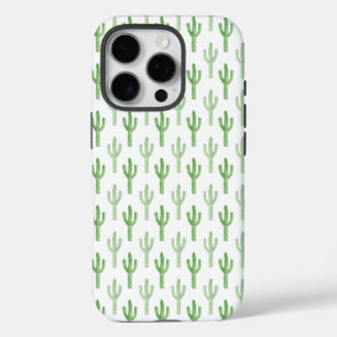 Funda iPhone 16 Pro Patrón Cactus de color de agua