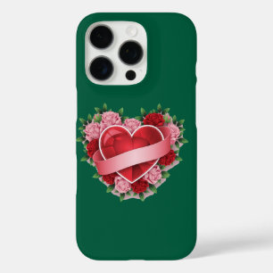 FUNDA iPhone 16 PRO PATRÓN DE AMOR