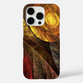 Funda iPhone 16 Pro Patrón de Arte Abstracto Floral Moderno de Flor So