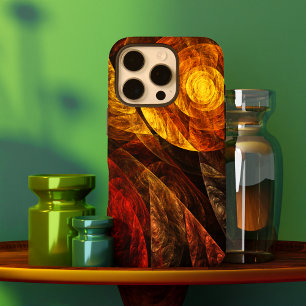Funda iPhone 16 Pro Patrón de arte abstracto moderno floral de girasol