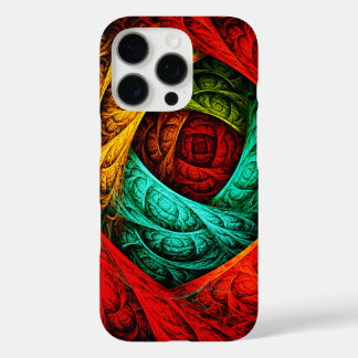 Funda iPhone 16 Pro Patrón de arte colorido artístico moderno abstract