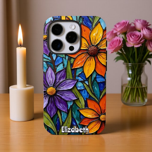 Funda iPhone 16 Pro Patrón de arte del fluido de Geode abstracto (Subido por el creador)