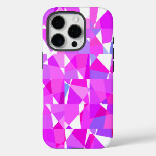 Funda iPhone 16 Pro Patrón de cuadrado geométrico de moda