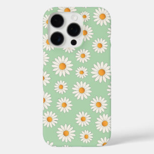 Funda iPhone 16 Pro Patrón de flores de margarita de moda - Diseñador 