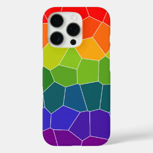 Funda iPhone 16 Pro Patrón de GUAY arco iris