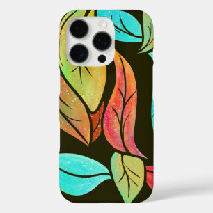 Funda iPhone 16 Pro Patrón de hojas de otoño