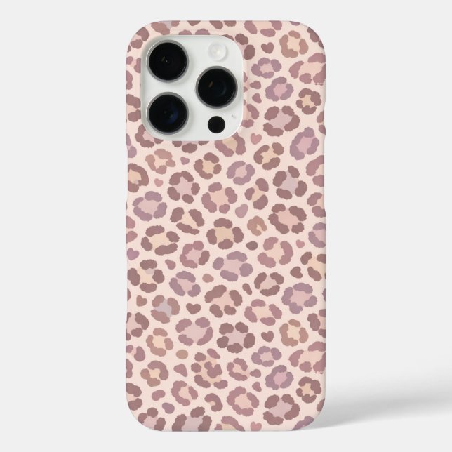 Funda iPhone 16 Pro Patrón de leopardo femenino (Reverso )