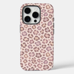Funda iPhone 16 Pro Patrón de leopardo femenino