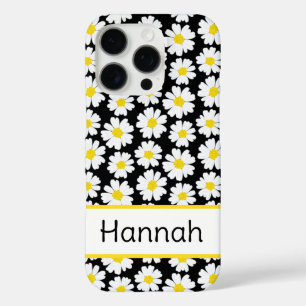 Funda iPhone 16 Pro Patrón de margarita de moda