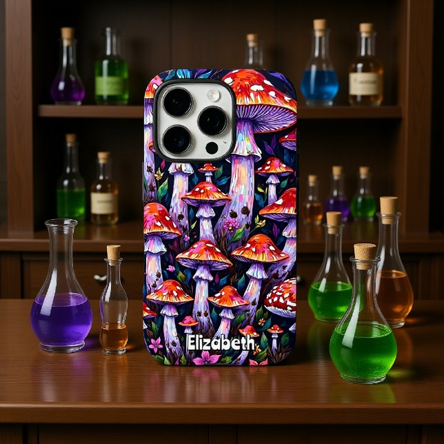 Funda iPhone 16 Pro Patrón de Medley Mushroom (Subido por el creador)