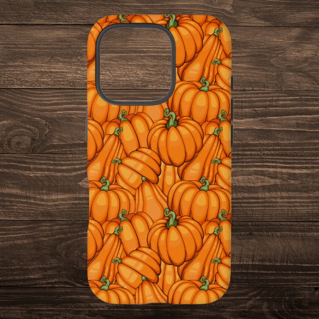 Funda iPhone 16 Pro Patrón de parche de calabaza vibrante (Subido por el creador)
