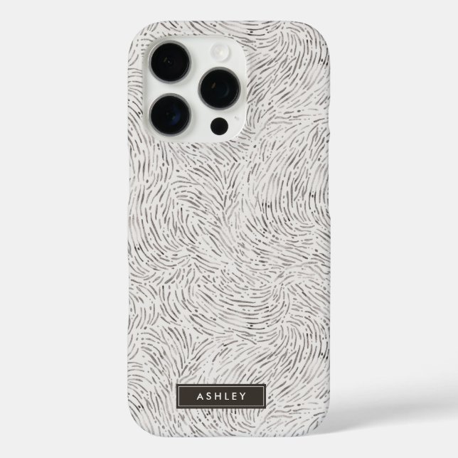 Funda iPhone 16 Pro Patrón de piel de animales salvajes (Reverso )