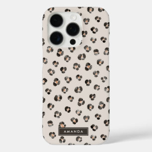 Funda iPhone 16 Pro Patrón de piel de animales salvajes Leopard Cheeta