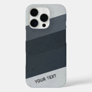 Funda iPhone 16 Pro Patrón de rayas hipster personalizadas