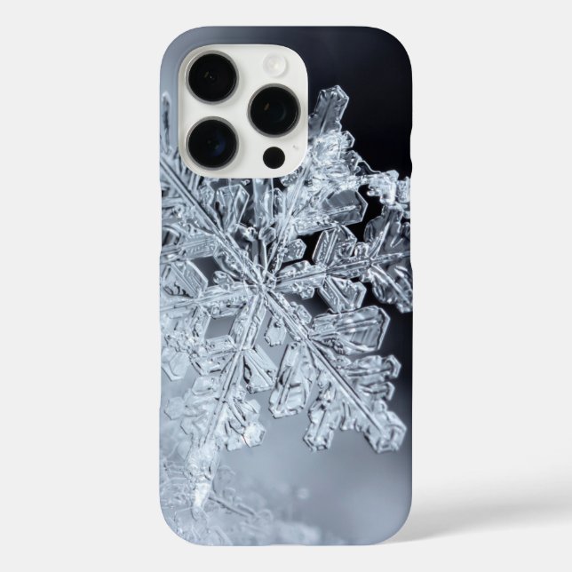 Funda iPhone 16 Pro Patrón de Snowmans y Snowflakes Seamless (Reverso )