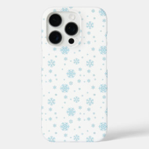 Funda iPhone 16 Pro Patrón de Snowmans y Snowflakes Seamless