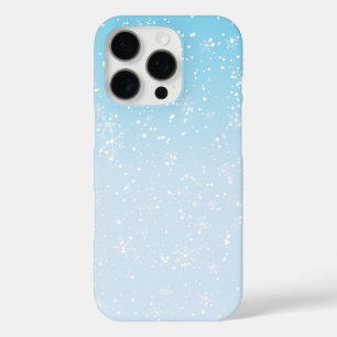 Funda iPhone 16 Pro Patrón de Snowmans y Snowflakes Seamless